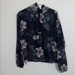 women’s floral windbreaker